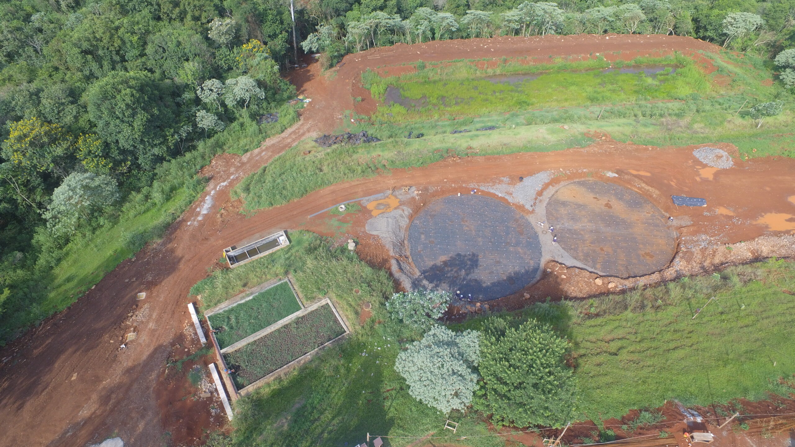 Construção da nova estação de tratamento de esgoto em Vera Cruz do Oeste