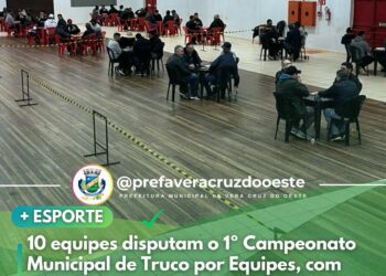 10 equipes disputam o 1º Campeonato Municipal de Truco por Equipes com premiação inédita!
