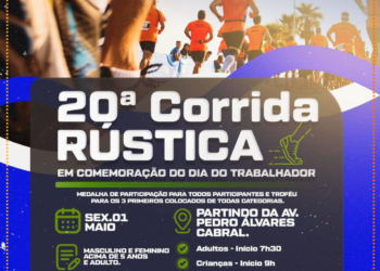 Vem aí a 20ª Corrida Rústica em comemoração ao Dia do Trabalhador!