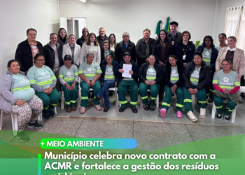 Um novo contrato para a execução dos serviços de coleta seletiva e processamento de materiais recicláveis.
