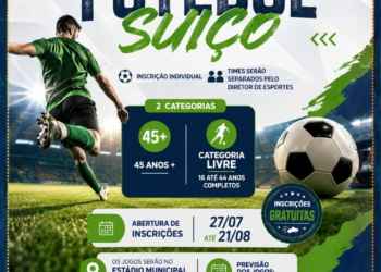 Vem aí o Campeonato Municipal de Futebol Suíço de Vera Cruz do Oeste!